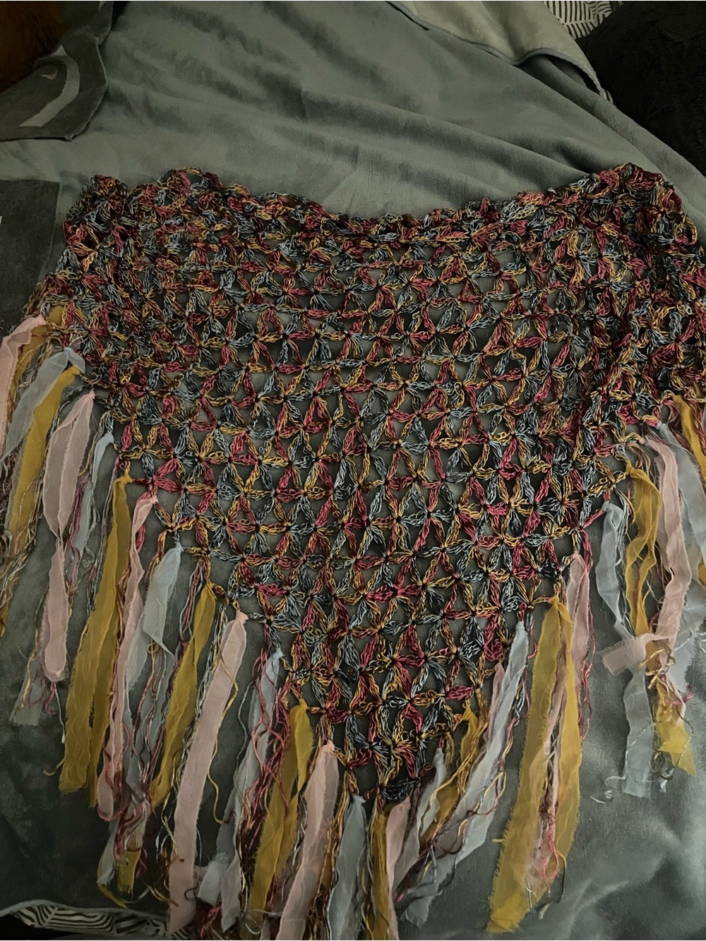 Cecilia De Bucourt Multicolor Silk “Jessica” Shawl - Rare Item - Picture 4 of 4